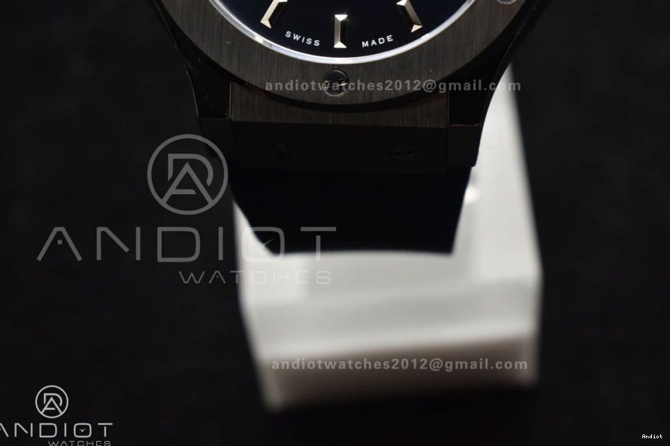 Best Dial Blue HBF Classic On Edition 1:1 SS 42mm Blue Strap Gummy A2892 Fusion 0130